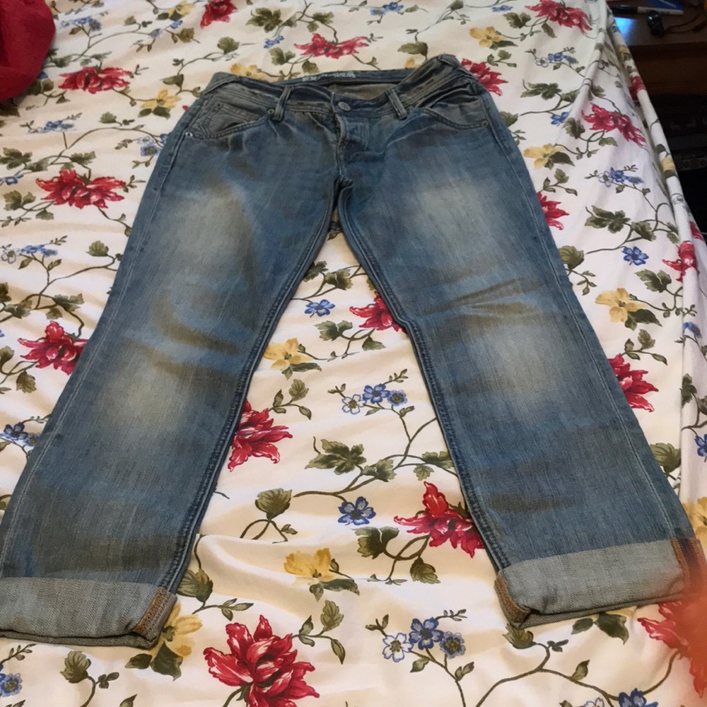 Light faded-wash Boyfriend Jean